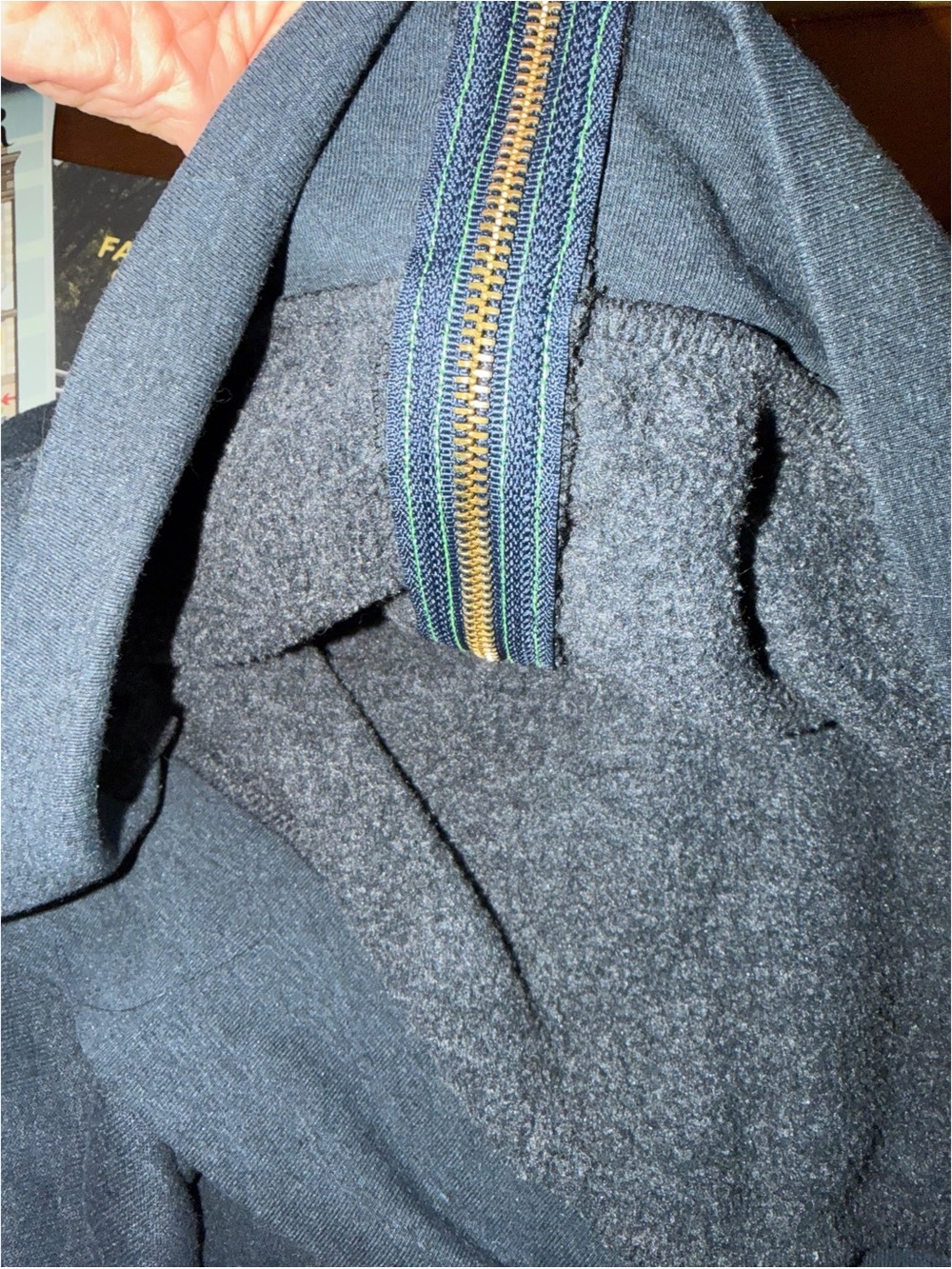Aviator Nation Rainbow Charcoal Gray Hoodie Zip Up Sweatshirt Medium Boho - Picture 9 of 11